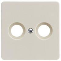 ELSO centrale plaat 503610 antennestekker. 2-GATS parelwit Meerdere kleuren 1 stuk(s) - thumbnail