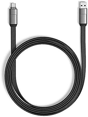 inCharge 6 Max Oplaadkabel 1,5 meter voor o.a. iPhone Lightning kabel usb c - 6 in één all you need - Kabel voor iPhone, Samsung, Huawei