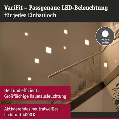 Paulmann 92398 EB Panel Veluna VariFit LED-inbouwlamp LED LED vast ingebouwd 17.50 W Satijn