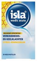 Isla Medic Acute Citrus Honing Keelpastilles - bij verkoudheids- en keelklachten - thumbnail
