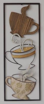 Frame 3D art - Koffie 28X73cm