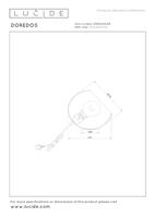 Lucide DOREDOS - Tafellamp - Ø 20 cm - 1xE27 - Terracotta - thumbnail