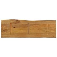 Tafelblad met natuurlijke rand 110x40x2,5 cm massief mangohout - thumbnail
