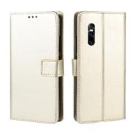 Retro Crazy Horse textuur horizontale Flip lederen case voor VIVO V15 Pro met houder & kaartsleuven & fotolijstjes (goud) - thumbnail