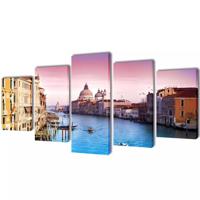 VidaXL Canvas muurdruk set venetie 200 x 100 cm - thumbnail