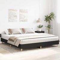 Bedframe zonder matras 180x200 cm spaanplaat zwart - thumbnail