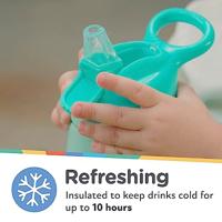 Isoleerfles - NUBY - 300 ml - Roestvrij staal - Turquoise - thumbnail