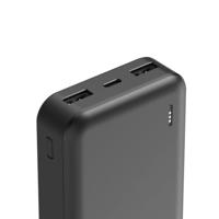 Hama Pocket 10 Power Pack 10000 mAh Outputs 2x USB-A Powerbank Grijs - thumbnail