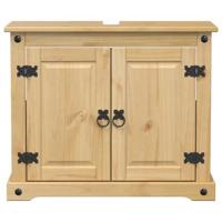 Badkamer wastafelkast Corona 73x33x60 cm massief grenenhout - thumbnail