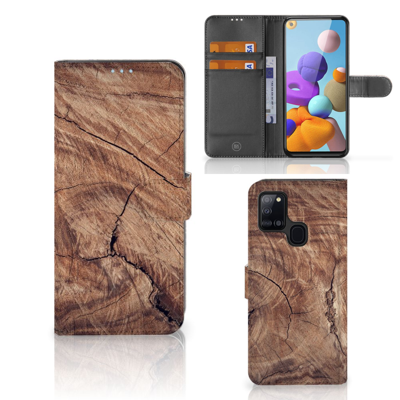 Samsung Galaxy A21s | Book Style Case | Tree Trunk