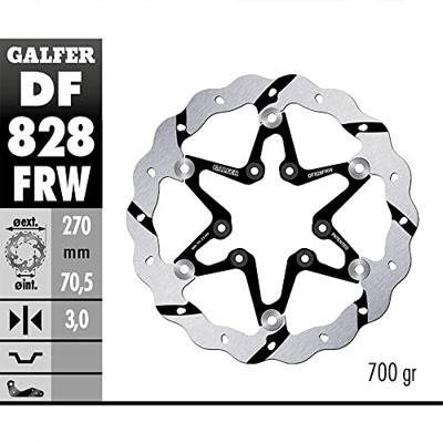 GALFER golf remschijf "df828 wave rotor df828 rw offroad floating gr.