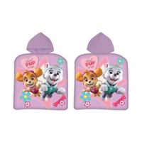 Paw Patrol poncho paars, 55x110cm - thumbnail