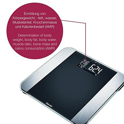 Beurer BF LE 748.17 Analyse-personenweegschaal Digitaal Weegbereik (max.): 150 kg Zwart, Zilver