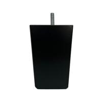 Meubelpoot zwart taps 7,5 bij 7,5 cm en hoogte 11,5 cm van massief hout (M8) - thumbnail