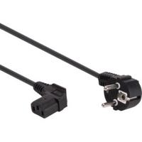 Voedingskabel zwart cee 7/7 90 graden c13 90 graden l 2.5 m h05vv-f 3g1.0 mm2 Velleman - Velleman - thumbnail