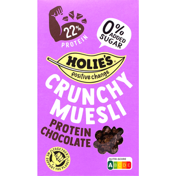 Holie's Crunchy Muesli Protein Chocolate 400g bij Jumbo Holie's Crunchy Muesli Protein Chocolate 400g bij Jumbo