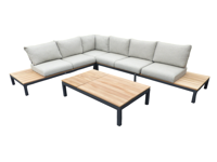 Memphis Loungeset 4-delig XL Light Antracite hoekset SUNS - Suns - thumbnail