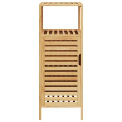 Badkamerkastje met schap 36x33x87 cm bamboe