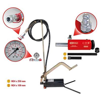 KS Tools 440.0585 Hydraulische eenheid 32t, met hydraulische pomp en manometer, 11-delig KS Tools 440.0585 Hydraulische eenheid 32t, met hydraulische pomp en manometer, 11-delig