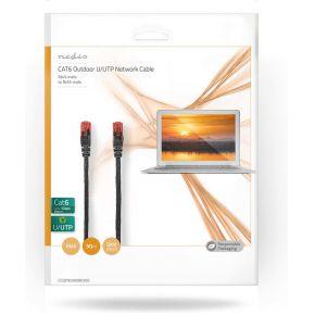 CAT6-kabel | RJ45 Male | RJ45 Male | U/UTP | 30.0 m | Buitenshuis | Rond | PE | Zwart | Envelop CAT6-kabel | RJ45 Male | RJ45 Male | U/UTP | 30.0 m | Buitenshuis | Rond | PE | Zwart | Envelop