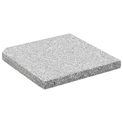 VidaXL Parasolvoetplaat vierkant 25 kg graniet grijs VidaXL Parasolvoetplaat vierkant 25 kg graniet grijs