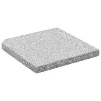 Parasolvoetplaat vierkant 25 kg graniet grijs - thumbnail