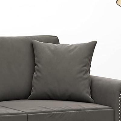 VidaXL Sierkussens 2 st 40x40 cm fluweel donkergrijs