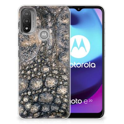 Motorola Moto E20 | E40 | TPU Hoesje | Krokodillenprint