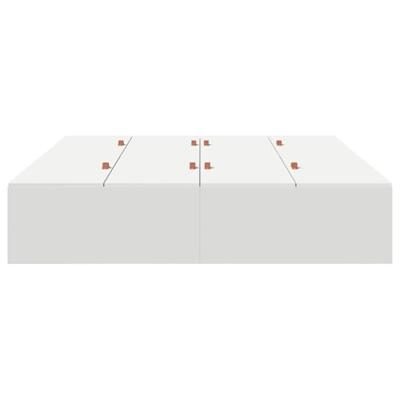 Bedframe met opslag Wit 200 x 150 x 31.5 cm Bewerkt hout