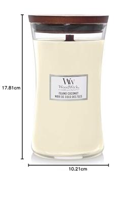 WoodWick large candle island coconut