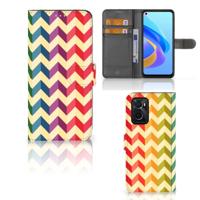 OPPO A76 | A96 | Telefoon Hoesje | Zigzag Multi Color - thumbnail
