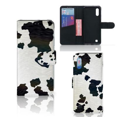 Samsung Galaxy M10 | Telefoonhoesje | Met pasjeshouder | Koeienvlekken