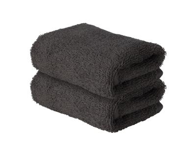 LIVARNO Set van 2 gastendoekjes 30 x 50 cm (Antraciet) LIVARNO Set van 2 gastendoekjes 30 x 50 cm (Antraciet)