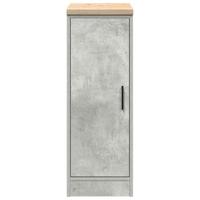 Garagekast 30x51x85 cm massief grenenhout betongrijs - thumbnail