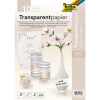 Transparant papier Folia A4 115gr 10 vel wit - thumbnail