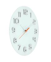 NeXtime ne-8817wi wandklok dia. 30 x 3.5 cm, glass, white, 'classy round' - thumbnail