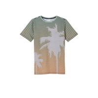 s.Oliver gestreept T-shirt petrol/oranje - thumbnail