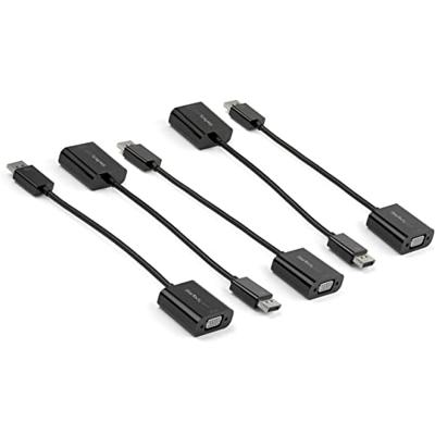 StarTech.com 5 stuks DisplayPort naar VGA-adapter - DisplayPort 1.2 naar VGA actieve adapter - Digital DP naar analoge VGA video converter dongle - DP stekker naar VGA-bus monitor adapter (DP2VGA3X5)