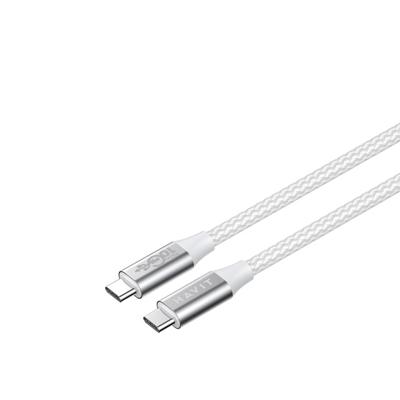 Havit CB6290 - USB Type C naar USB Type C-kabel, 1 m (wit/grijs)