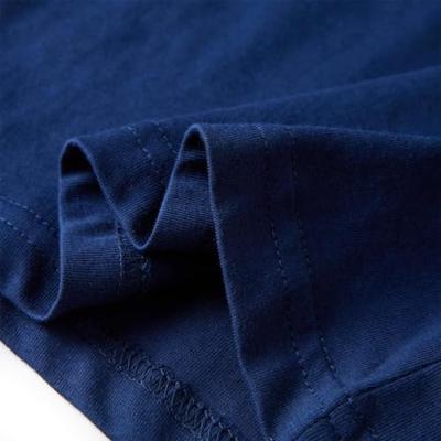 Kindershirt met lange mouwen dinosaurusprint 104 marineblauw