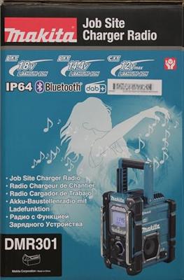 Makita DMR301 Accu bouwradio FM DAB/DAB+ Bluetooth met laadfunctie - thumbnail