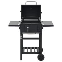 Houtskoolbarbecue met onderplank zwart - thumbnail