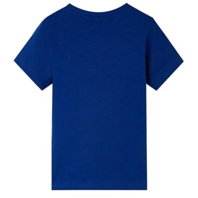 Kindershirt met korte mouwen 140 donkerblauw