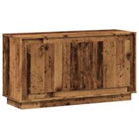 Dressoir 102x35x55 cm bewerkt hout oud houtkleurig - thumbnail