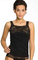 Dames hemd kant biologisch katoen - Onderhemd vrouwen - Singlet - thumbnail