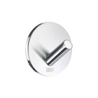 Haak Smedbo Xtra Design Mini 4 Stuks Rond Zelfklevend Chroom - thumbnail