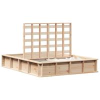 Bedframe met opslag Bruin 120 x 190 cm Hout - thumbnail