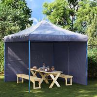 Tentwanden met ritssluiting PE blauw 2 st - thumbnail