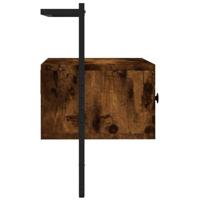 Tv-meubel wandgemonteerd 60,5x30x51 cm hout gerookt eikenkleur - thumbnail