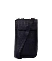 COWBOYSBAG PHONE PURSE GARSTON-Croco Black - thumbnail